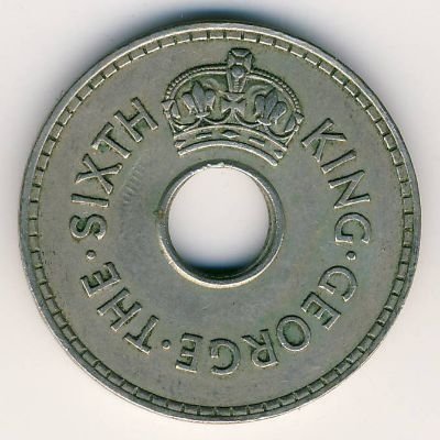 Фиджи 1 пенни 1952 год
