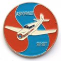 Значок Аэрофлот СССР. Самолет ЯК-18Т (большой, 47 мм)