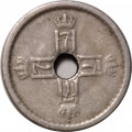 Норвегия 25 эре 1947 год - Король Хокон VII