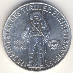 Австрия 500 шиллингов 1984 год