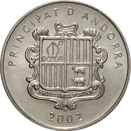 Андорра 1 сантим 2002 год - Карл I Великий