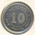 Маврикий 10 центов 1883 год