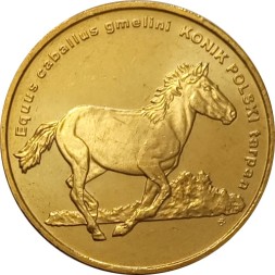 Монета Польша 2 злотых 2014 год - Животный мир. Польский коник
