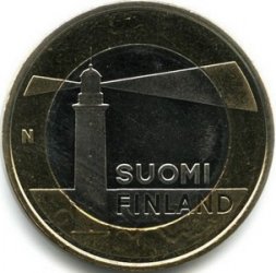 Финляндия 5 евро 2013 год - Исторические регионы Финляндии. Строения - Аланды