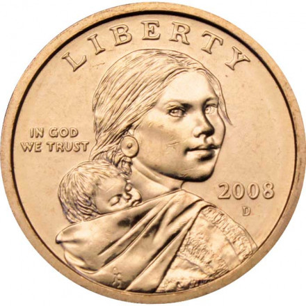 США 1 доллар 2008 год - Парящий орёл (D)