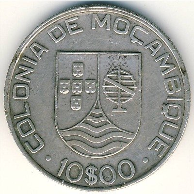 Мозамбик 10 эскудо 1936 год