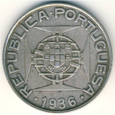 Мозамбик 10 эскудо 1936 год
