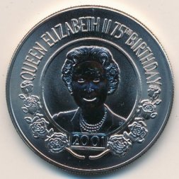 Остров Святой Елены 50 пенсов 2001 год