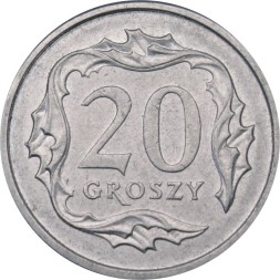 Польша 20 грошей 2007 год
