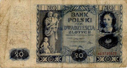 Польша 20 злотых 1936 год