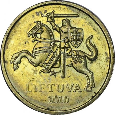 Литва 10 центов 2010 год