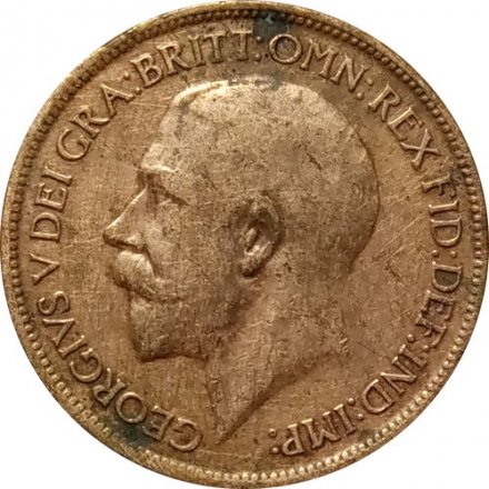 Великобритания 1/2 пенни 1915 год