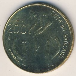 Ватикан 200 лир 1983 год