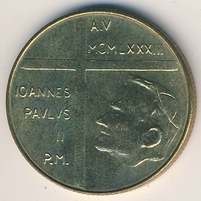 Ватикан 200 лир 1983 год