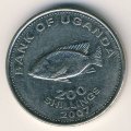 Уганда 200 шиллингов 2007 год