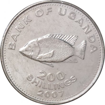 Уганда 200 шиллингов 2007 год
