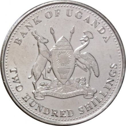 Уганда 200 шиллингов 2007 год