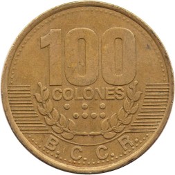 Коста-Рика 100 колон 1995 год