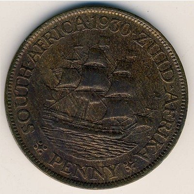 ЮАР 1 пенни 1930 год