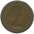 Великобритания 1/2 пенни 1958 год - Золотая лань