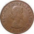 Великобритания 1 пенни 1962 год
