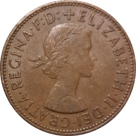 Великобритания 1 пенни 1962 год