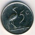 ЮАР 5 центов 1975 год