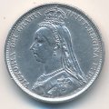 Великобритания 6 пенсов 1889 год