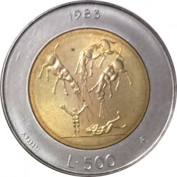 Сан-Марино 500 лир 1983 год - Ядерная угроза