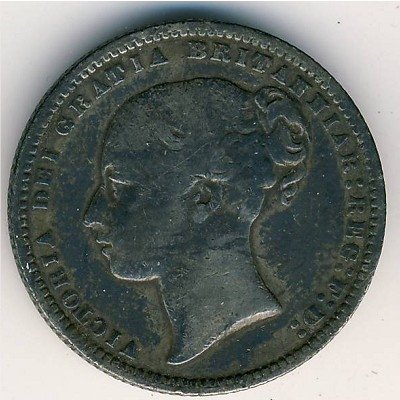 Великобритания 1 шиллинг 1868 год