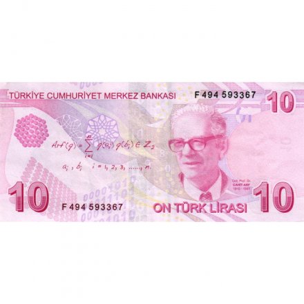 Турция 10 лир 2009 (2022) год - VF