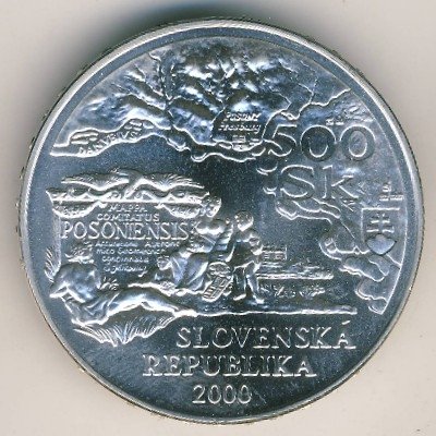 Словакия 500 крон 2000 год