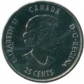 Канада 25 центов 2017 год - 125 лет Кубку Стенли