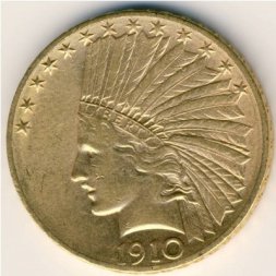 США 10 долларов 1910 год