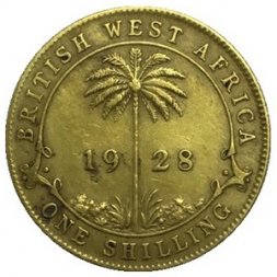 Британская Западная Африка 1 шиллинг 1928 год