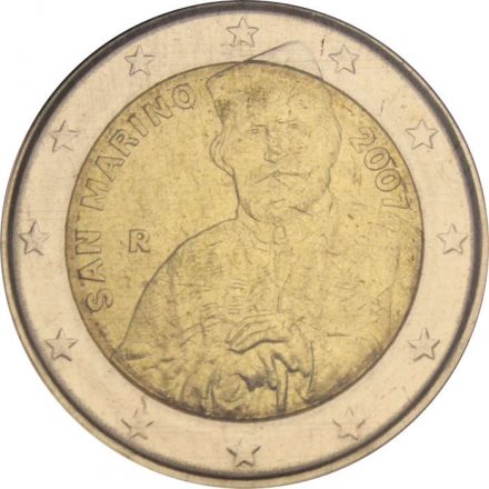 Сан-Марино 2 евро 2007 год - Джузеппе Гарибальди