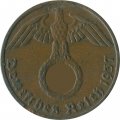 Третий Рейх 1 рейхспфенниг 1937 год (F)