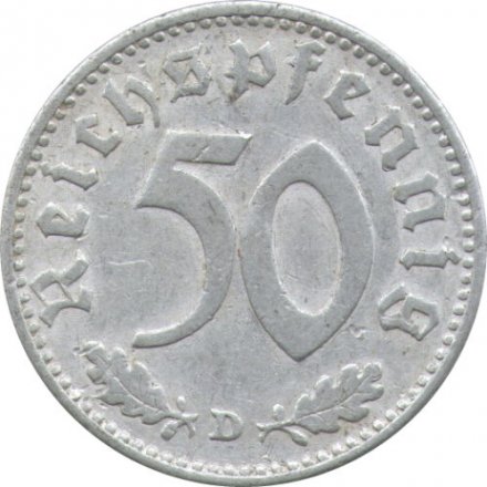 Третий Рейх 50 рейхспфеннигов 1935 год (D)
