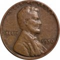 США 1 цент 1956 год - Авраам Линкольн (без отметки МД)
