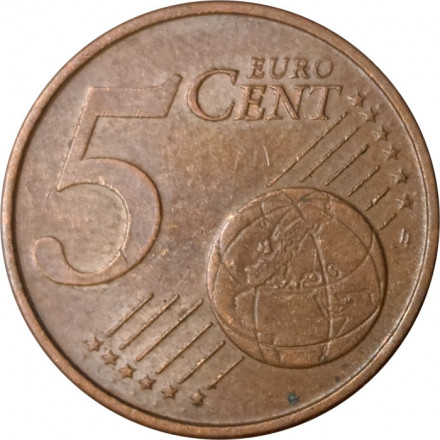 Германия 5 евроцентов 2002 год (A)