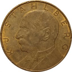 Памятный жетон Финляндия. Финский текст. 1960 год - Каарло Юхо Стольберг