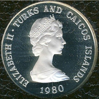 Теркс и Кайкос 5 крон 1980 год