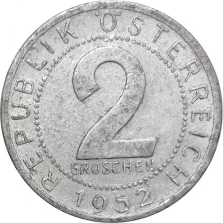 Австрия 2 гроша 1952 год