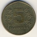 Финляндия 5 марок 1974 год