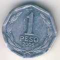 Чили 1 песо 2005 год