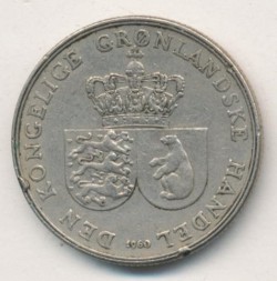 Гренландия 1 крона 1960 год