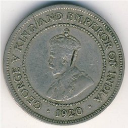 Ямайка 1/2 пенни 1920 год