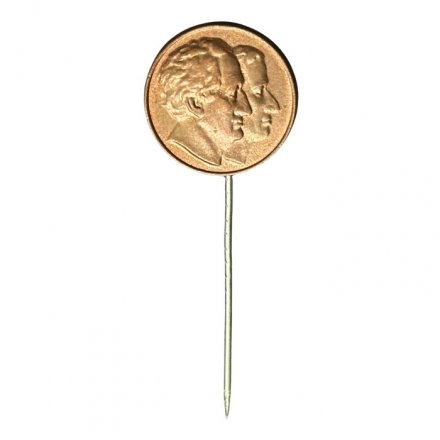 Значок-иголка ГДР. Гёте и Шиллер