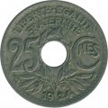 Франция 25 сантимов 1924 год