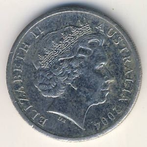 Австралия 10 центов 2004 год